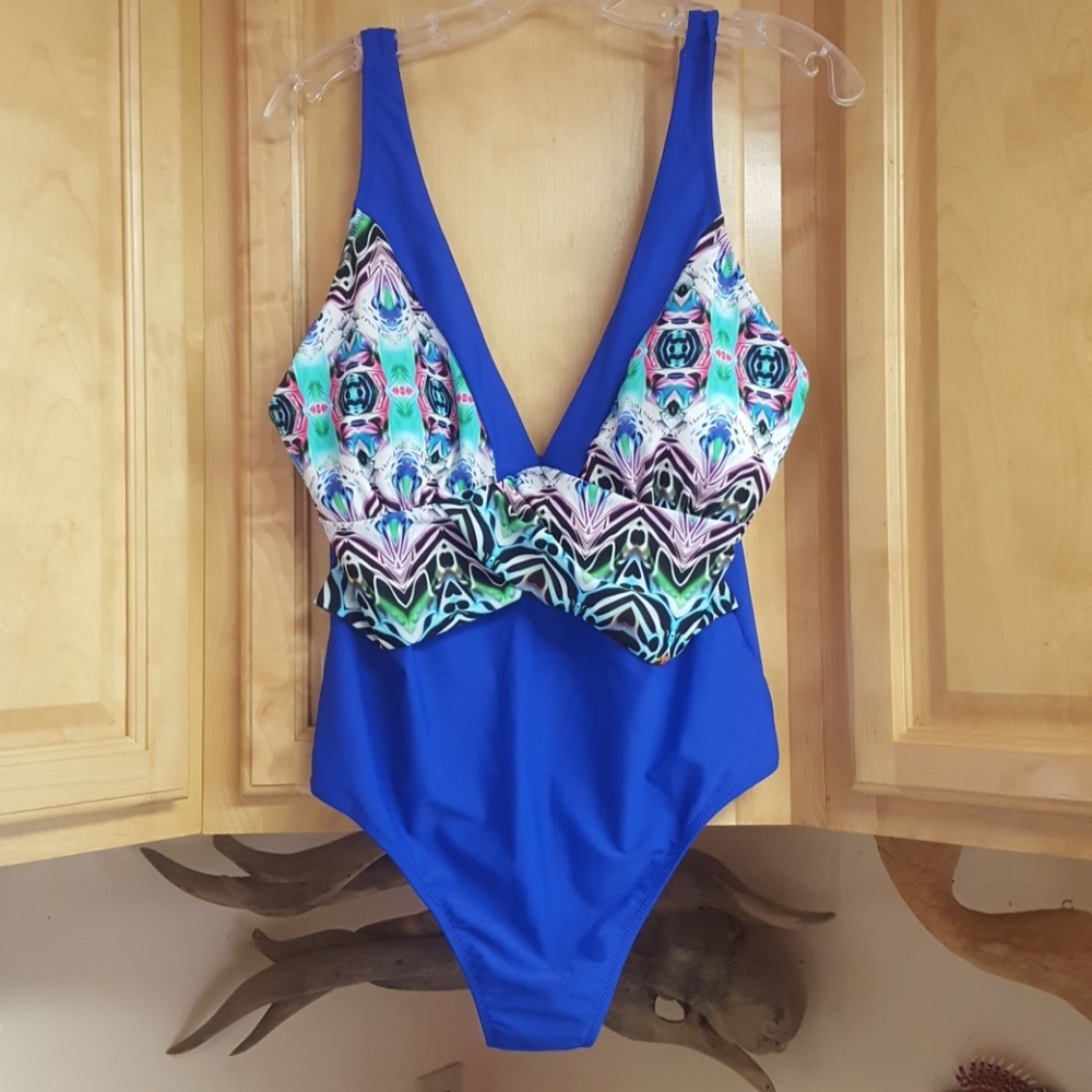 NWT Sexy Blue Swimsuit Size 18